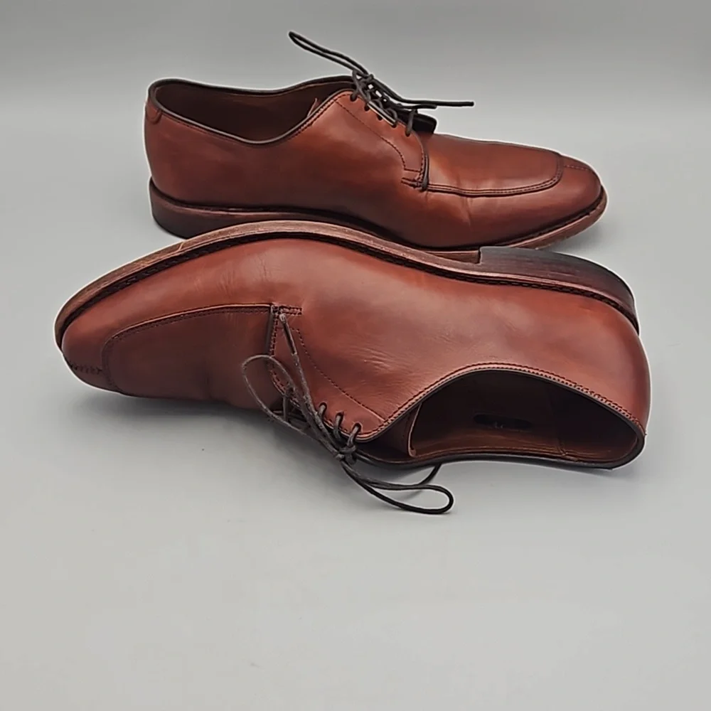 Allen Edmonds Delray Men's Brown Leather Split Toe Oxfords Shoes Size US 8 D